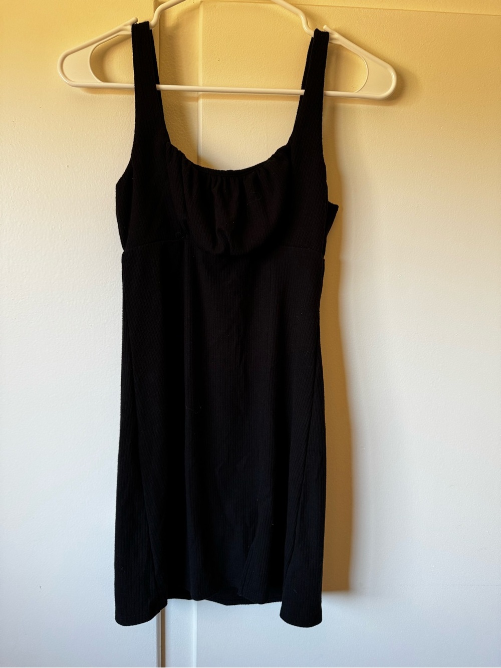 Ribbed Black Tank Dress Everyday Style